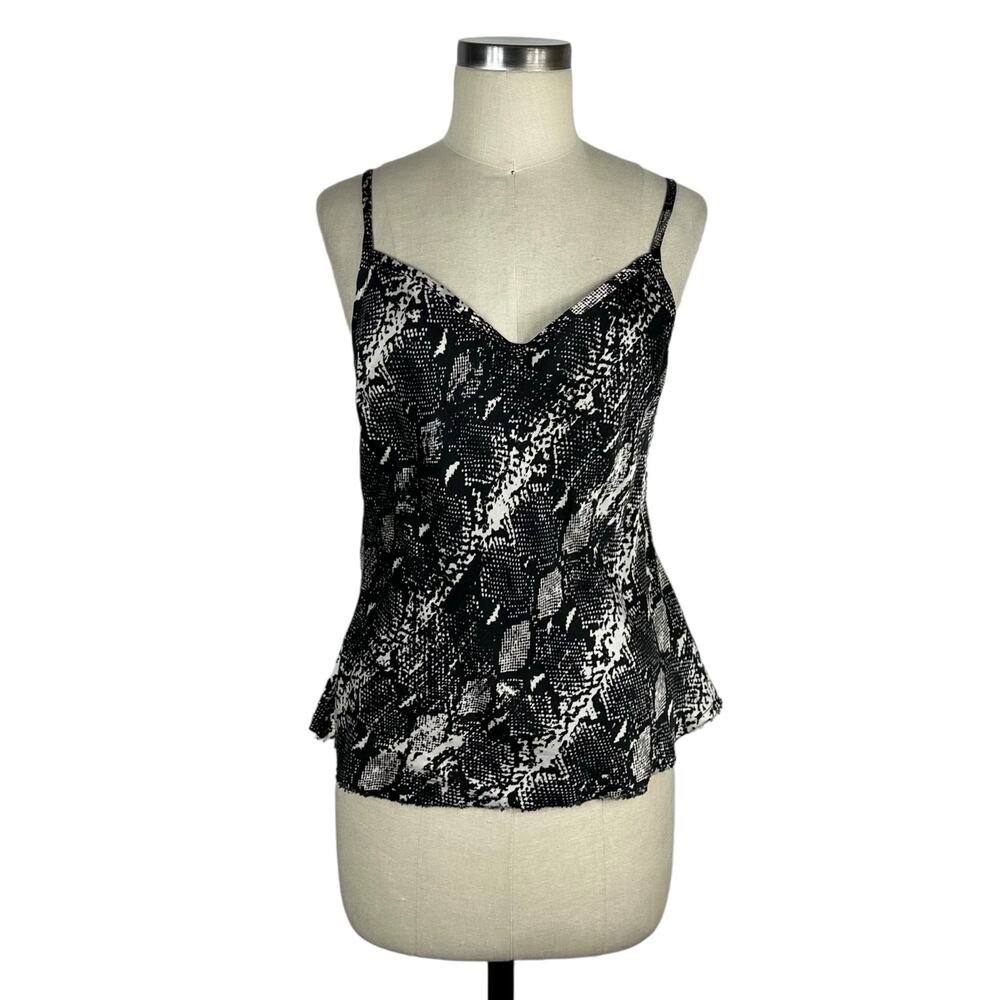 NATION LTD Lera Cami Camisole Tank Top Snake Pattern Print Women's Size Medium‎